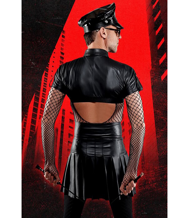 * RFP Een spectaculaire rok met hoge taille en opvallende plooien van het merk Regnes Fetish Planet