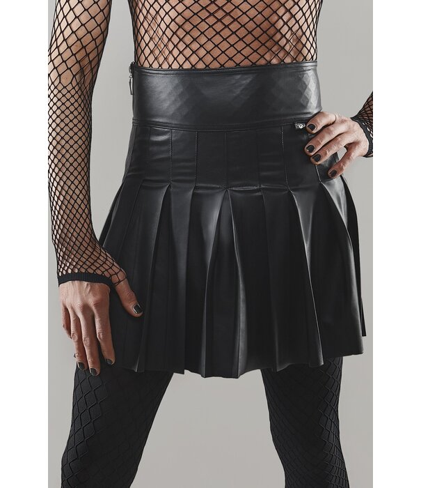 * RFP Een spectaculaire rok met hoge taille en opvallende plooien van het merk Regnes Fetish Planet