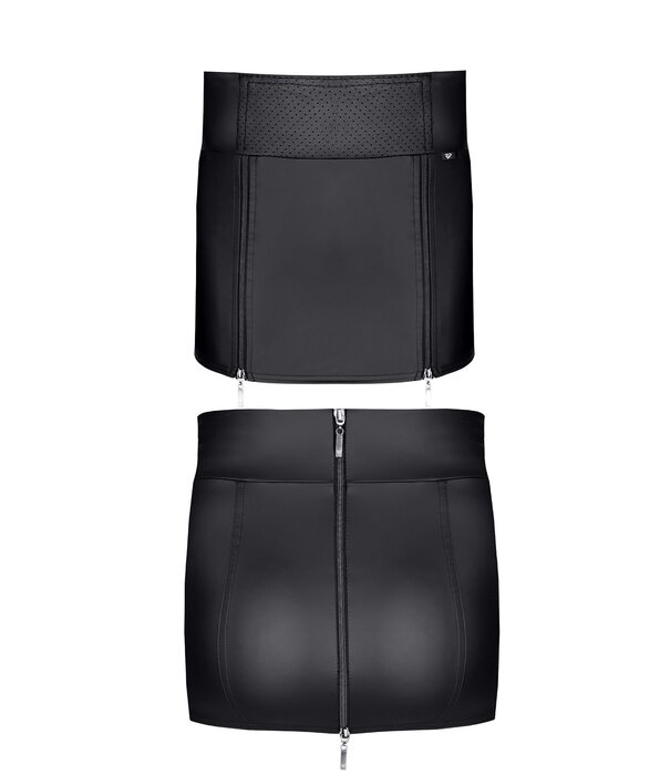 * RFP  Stretch wetlook rokje van het merk Regnes Fetish Planet