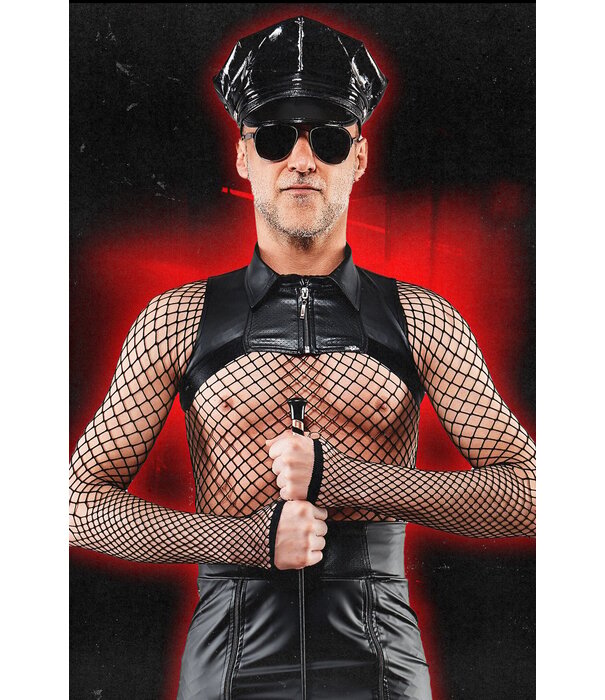 * RFP Korte top in militaire stijl. Met decoratieve ritssluiting aan de voorkant.