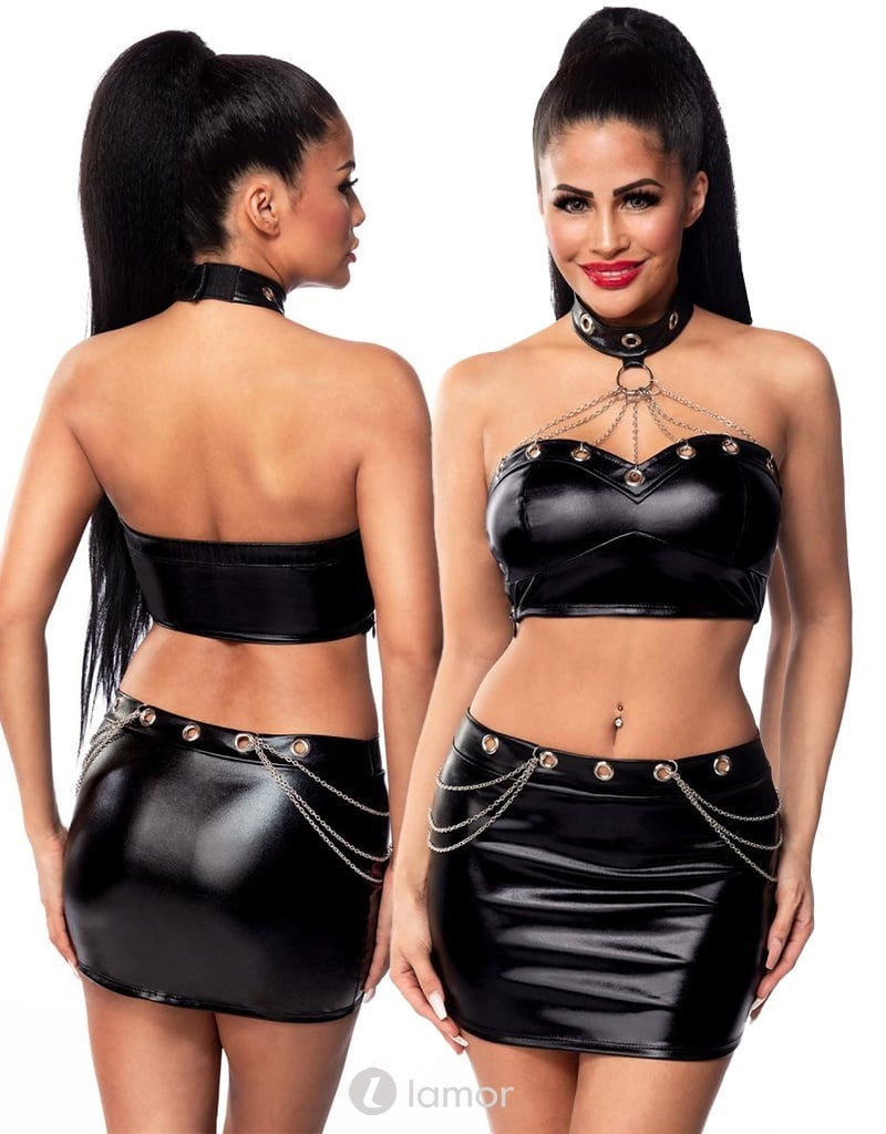* SARESIA 2-delig wetlook setje, SA18286 afbeelding