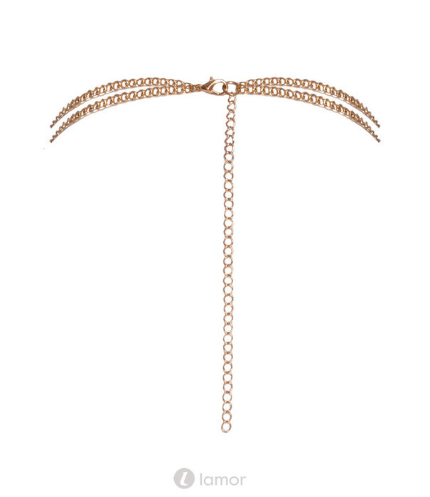 * COTTELLI  Goudkleurige Lichaamsketting van Cottelli – Met Strass en Verstelbare Sluiting – Glamoureus Accessoire voor Lingerie of Clubwear