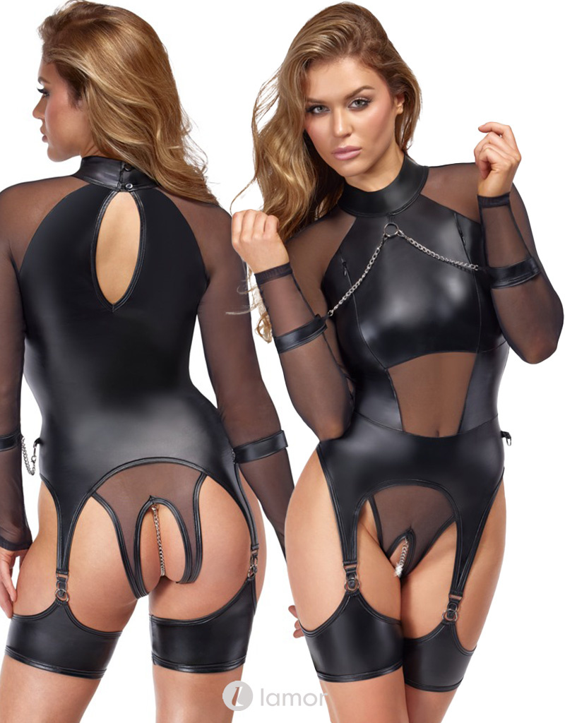 * COTTELLI Jarretel body & Zachte handboeien , CC2644886 afbeelding