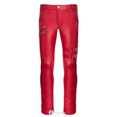 Matte Rode wetlook heren broek, Tommaso van het merk RFP