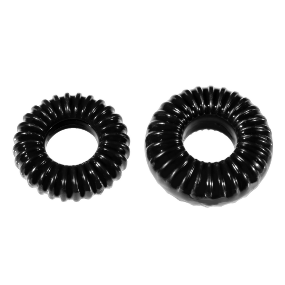 PerfectFitBrand PF Blend Premium Stretch Ribbed Ring - Cockring Set afbeelding