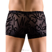 Transparante Heren boxer met fluwelen letters van SvenJoyment