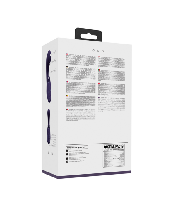 VIVE by Shots Gen - Triple Motor G-Spot Vibrator met Pulse Wave en Vibrerende Borstels - Paars