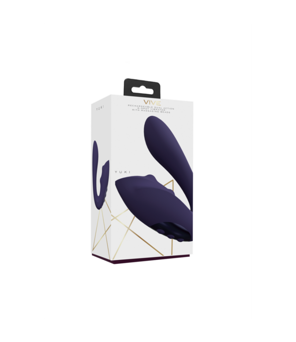 VIVE by Shots Yuki - Dual Motor G-Spot Vibrator met Massageballen - Paars