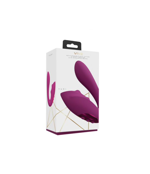 VIVE by Shots Yuki - Dual Motor G-Spot Vibrator met Masserende Parels - Roze