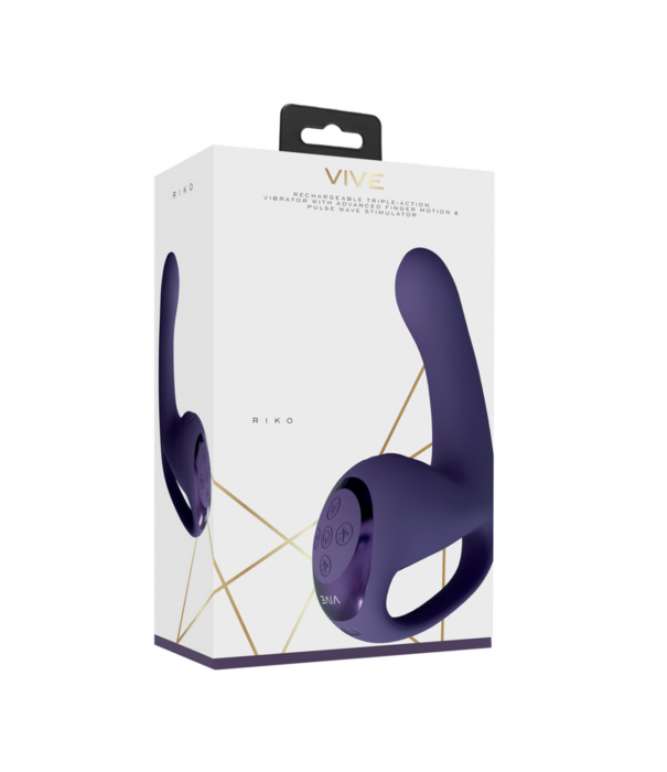 VIVE by Shots Riko - Triple Motor Thumper met Geavanceerde Vingerbeweging  Puls Golf Stimulator - Paars