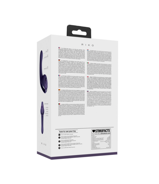 VIVE by Shots Riko - Triple Motor Thumper met Geavanceerde Vingerbeweging  Puls Golf Stimulator - Paars