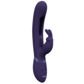Mika - Triple Motor - Vibrerende Rabbit met Innovatieve G-Spot Flapper Stimulator - Paars