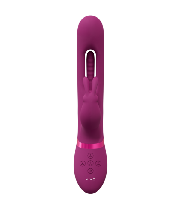 VIVE by Shots Mika - Triple Motor - Vibrerende Rabbit met Innovatieve G-Spot Flapper Stimulator - Roze