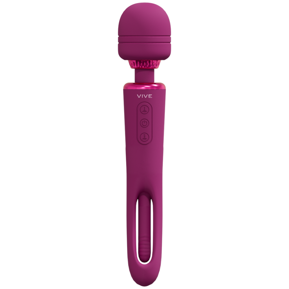 VIVE by Shots Kiku - Dubbelzijdige Wand met Innovatieve G-Spot Flapper Stimulator - Roze afbeelding