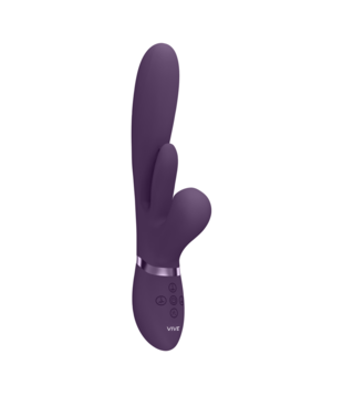 Kura - Duwende G-Spot Vibrator met Flappertong en Pulse Wave Stimulator - Paars