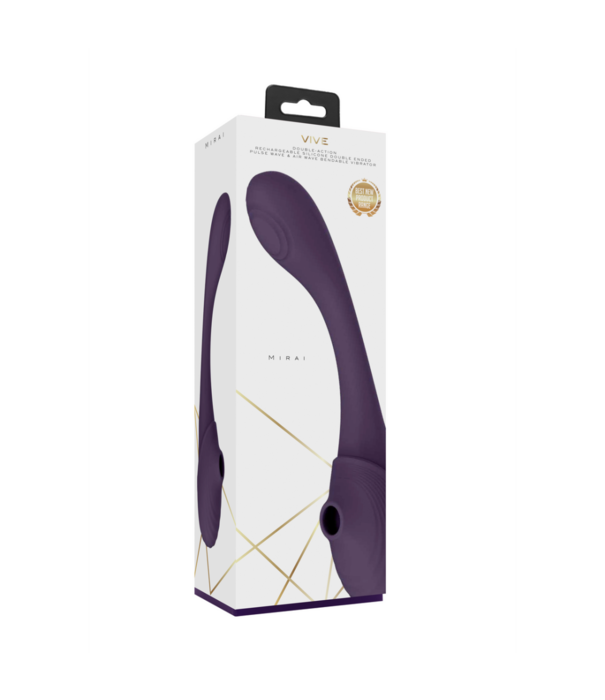 VIVE by Shots Mirai - Dubbelzijdige Pulse Wave  Air Wave Buigbare Vibrator