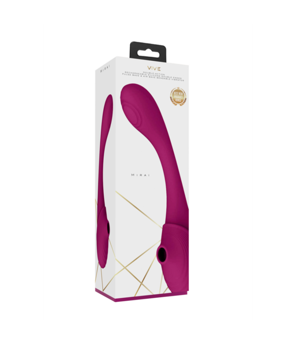 VIVE by Shots Mirai - Dubbelzijdige Pulse Wave  Air Wave Buigbare Vibrator