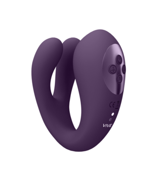 Yoko - Triple Action Vibrator Dual Prongs met Clitoral Pulse Wave