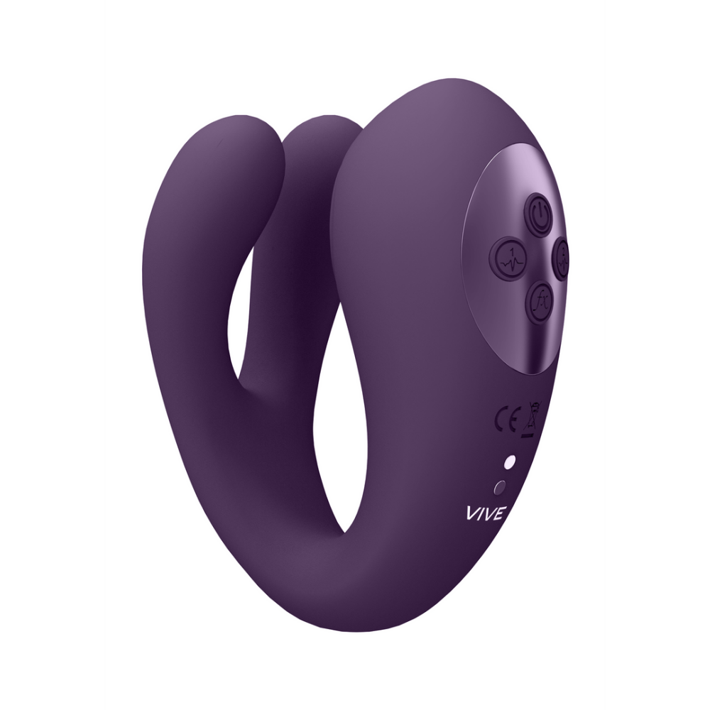 VIVE by Shots Yoko - Triple Action Vibrator Dual Prongs met Clitoral Pulse Wave afbeelding