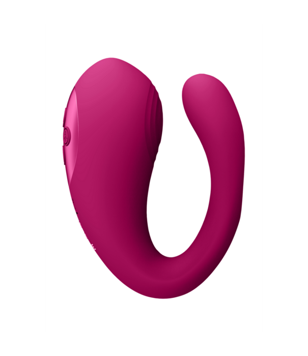VIVE by Shots Yoko - Triple Action Vibrator Dual Prongs met Clitorale Pulsatiegolf