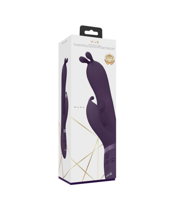 VIVE by Shots Gada - Vibrerende Bunny Ear G-Spot Rabbit met Pulse Wave Shaft