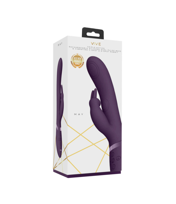 VIVE by Shots May - Dual Pulse-Wave  Vibrating C-spot  G-Spot Rabbit - Paars