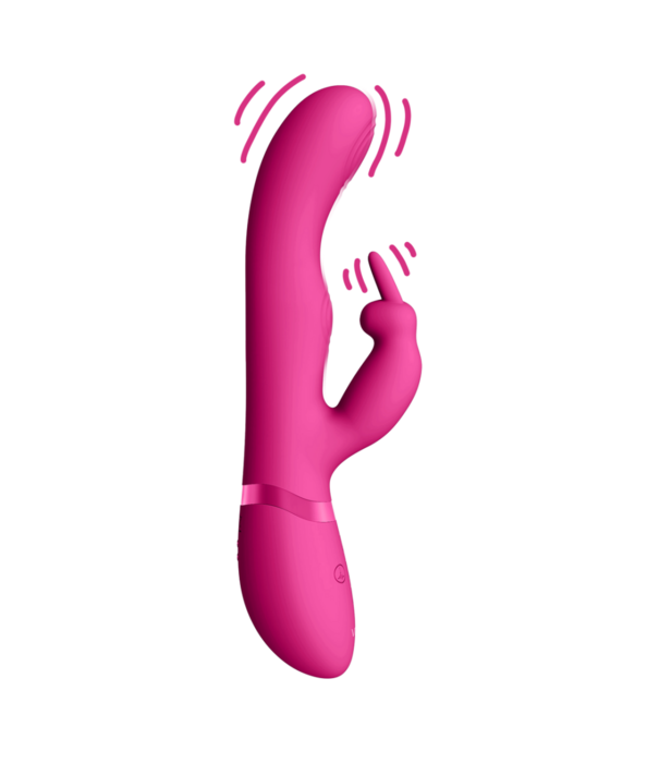 VIVE by Shots Mei - Dual Pulse-Wave  Vibrating C-spot  G-Spot Rabbit - Roze