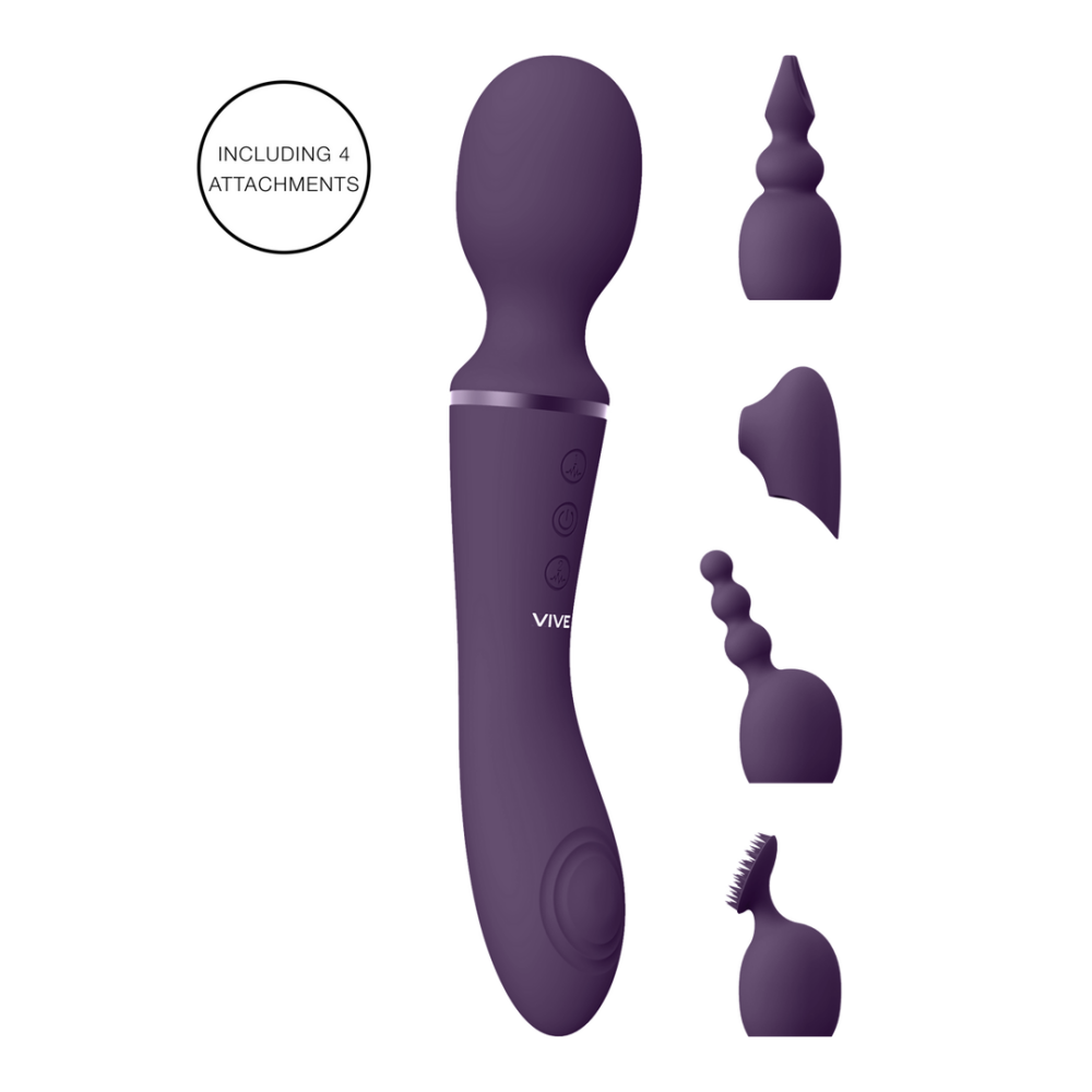VIVE by Shots Nami - Pulse Wave Vibrating Wand - Paars afbeelding