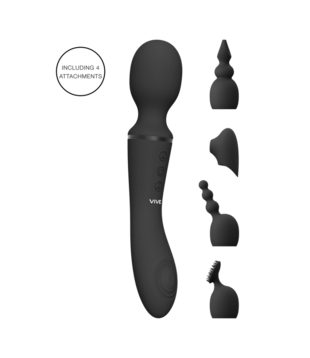 Nami - Pulse Wave  Vibrating Wand - Zwart