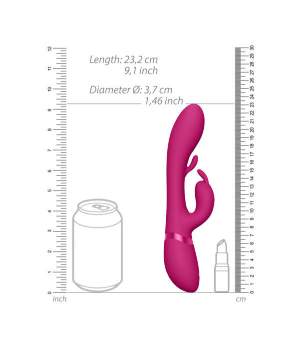 VIVE by Shots Tama - Wave  Vibrating G-Spot Rabbit - Roze