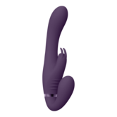 Suki - Vibrerende Strapless Strap-on Rabbit - Paars