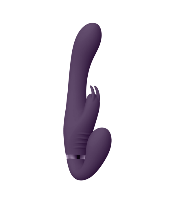 VIVE by Shots Suki - Vibrerende Strapless Strap-on Rabbit - Paars