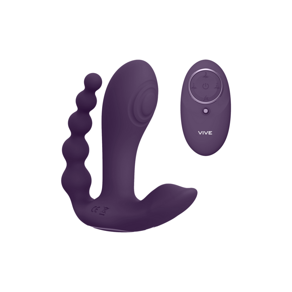 VIVE by Shots Kata - Pulse Wave Vibrerende Dubbele Penetratie Vibrator - Paars afbeelding