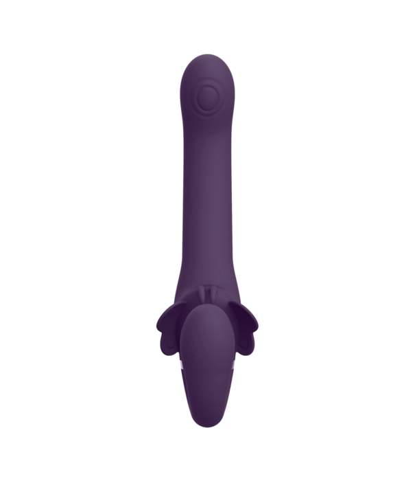 VIVE by Shots Satu - Pulse-Wave en Vibrerende Strapless Strapon - Paars
