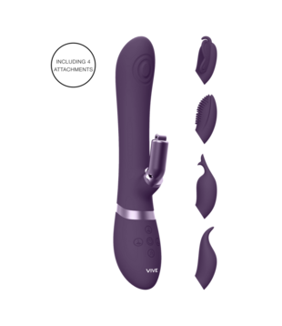 Etsu - Pulse Wave G-Spot Rabbit  Clitoral Stimulator - Paars