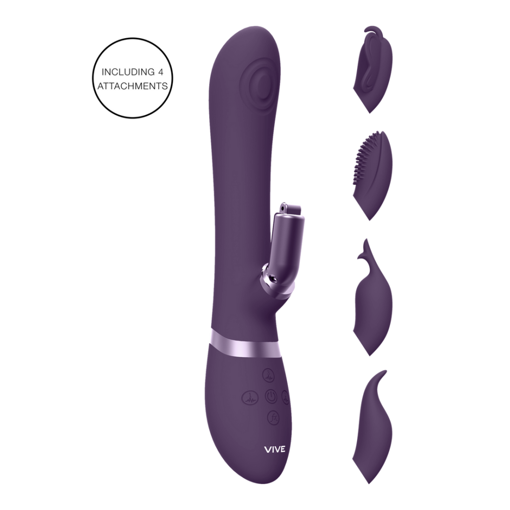 VIVE by Shots Etsu - Pulse Wave G-Spot Rabbit Clitoral Stimulator - Paars afbeelding