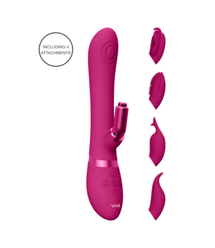 Etsu - Pulse Wave G-Spot Rabbit  Clitoral Stimulator - Roze