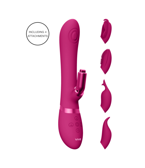 VIVE by Shots Etsu - Pulse Wave G-Spot Rabbit  Clitoral Stimulator - Roze