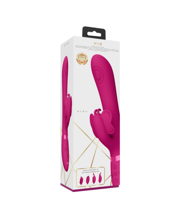 VIVE by Shots Etsu - Pulse Wave G-Spot Rabbit  Clitoral Stimulator - Roze