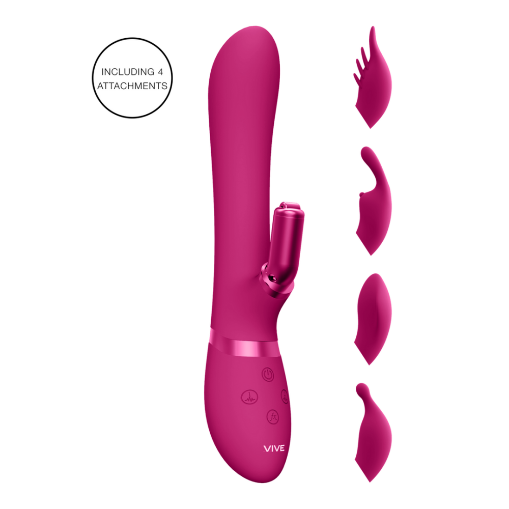 VIVE by Shots Chou - G-Spot Rabbit Clitoral Stimulator - Roze