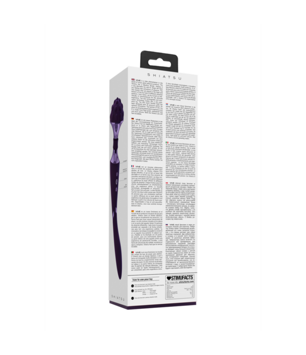 VIVE by Shots Shiatsu - Buigbare Massager Wand - Paars