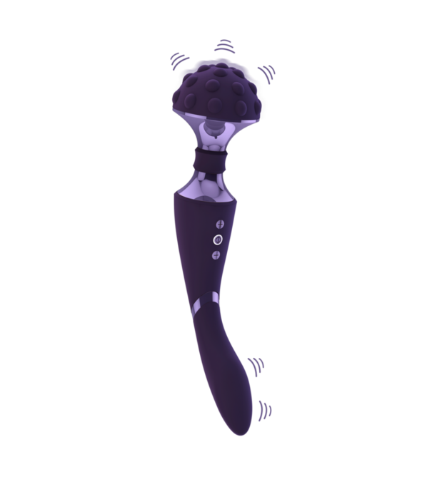VIVE by Shots Shiatsu - Buigbare Massager Wand - Paars