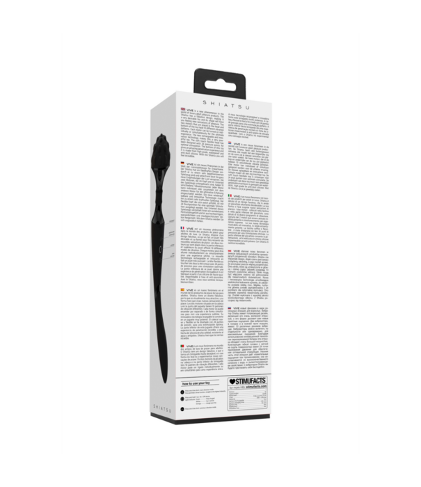 VIVE by Shots Shiatsu - Buigbare Massager Wand - Zwart