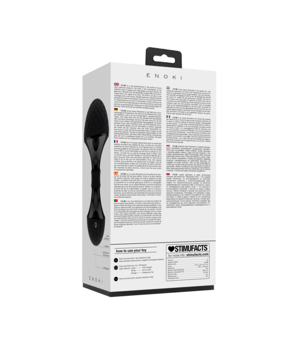 VIVE by Shots Enoki - Buigbare Massager - Zwart