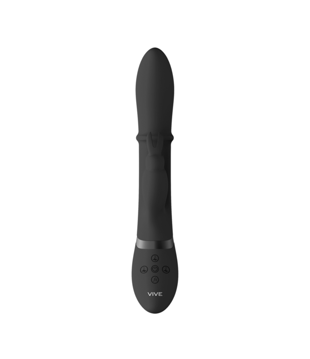 VIVE by Shots Halo - Ring Rabbit Vibrator - Zwart