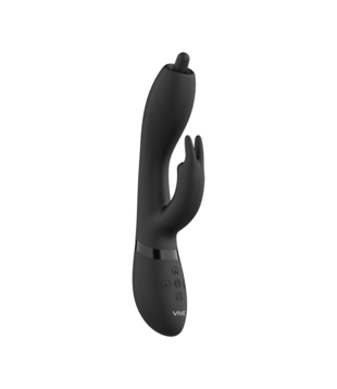 Nilo - Precisie Ronddraaiende G-spot Konijn - Zwart