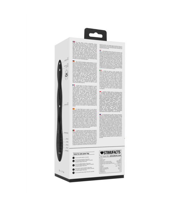 VIVE by Shots Niva - Draaibare Konijnen Vibrator - Zwart