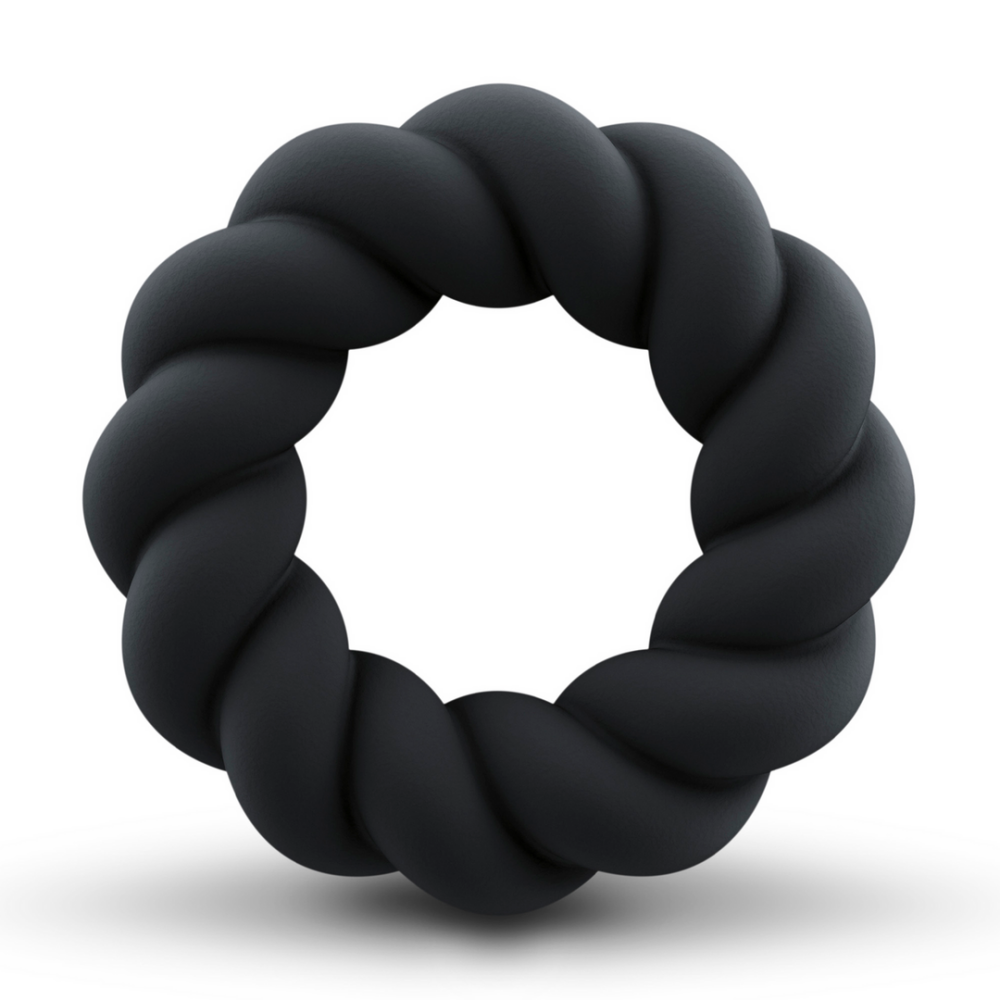 Rocks-Off Twist - Non-Vibrating Cockring - Zwart afbeelding