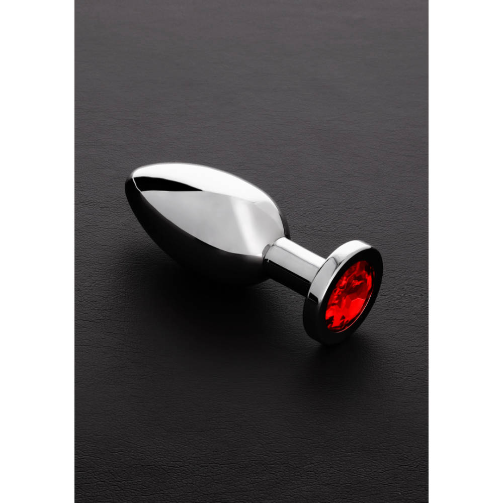 Steel by Shots Buttplug met juwelen - Groot afbeelding