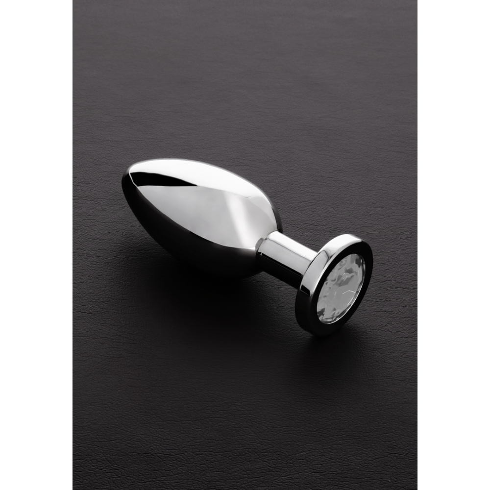 Steel by Shots Buttplug met juwelen - Groot afbeelding